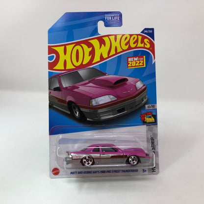 1988 Pro Street Tunderbird Matt & Debbie Hay's #246 * 2022 Hot Wheels