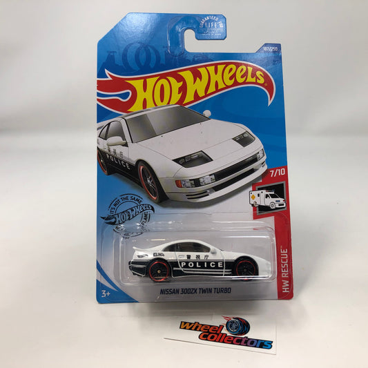Nissan 300ZX Twin Turbo #187 Police * WHITE * 2020 Hot Wheels