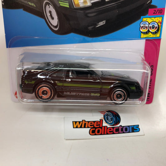 84 Mustang SVO #25 * BLACK * 2023 Hot Wheels Case K