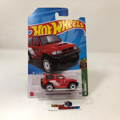 Mitsubishi Pajero Evolution #175 * RED * 2023 Hot Wheels International Case K