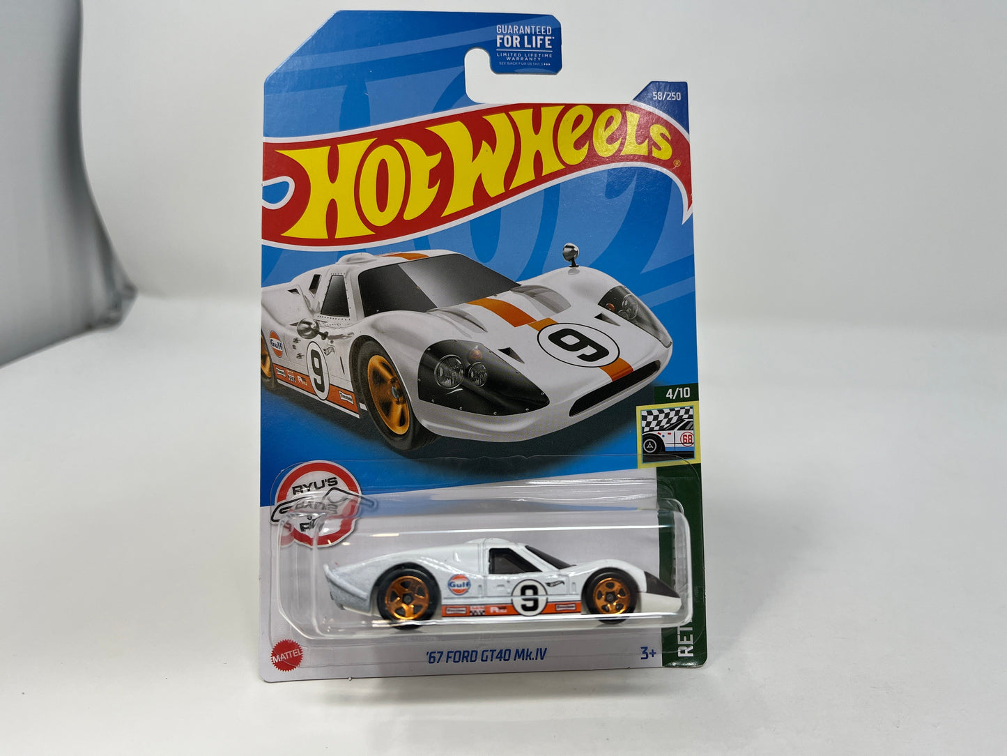 67 Ford GT40 Mk.IV #58 * White Gulf * 2022 Hot Wheels Basic