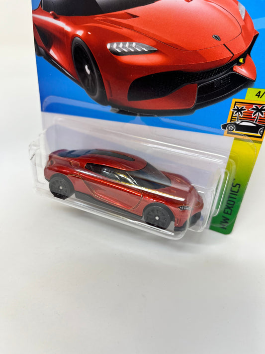 Koenigsegg Gemera #188 * Dark Orange * 2024 Hot Wheels Basic Case A