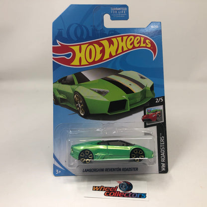Lamborghini Reventon Roadster #18 * Green * 2019 Hot Wheels