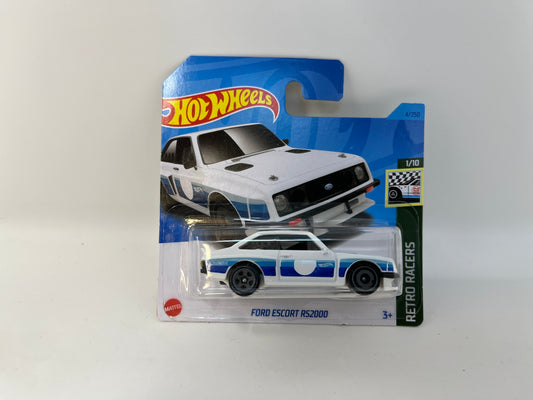Ford Escort RS2000 #4 * WHITE * 2023 Hot Wheels Short Card