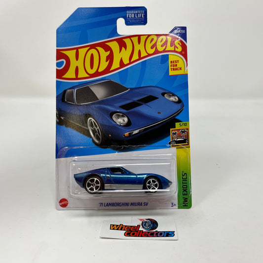 71 Lamborghini Miura SV #202 * Blue * 2022 Hot Wheels