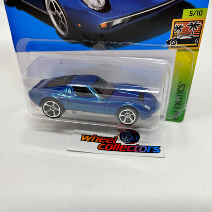 71 Lamborghini Miura SV #202 * Blue * 2022 Hot Wheels