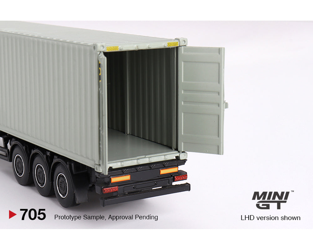 MINI GT 1/64 Mercedes-Benz Actros with 40 Ft Dry Container 鈥?UPS Europe