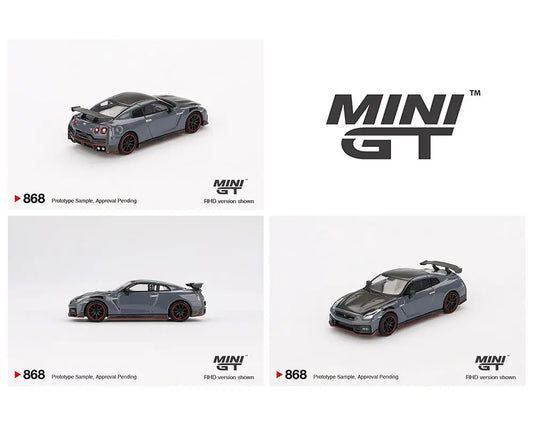 MINI GT 1:64 Nissan GT-R Nismo 2024 NISMO in Stealth Gray