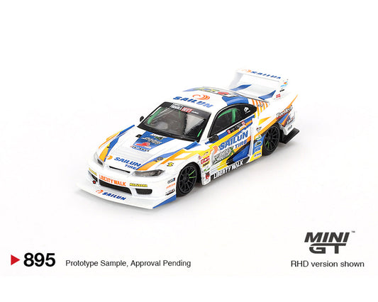 MINI GT 1:64 Nissan LB-Super Silhouette S15 SILVIA #555 2023 Formula Drift Japan