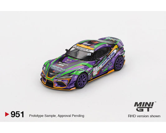 MINI GT 1:64 Toyota GR Supra KUHL 2021 D1GP EVANGELION RACING 2021 Japan Exclusive