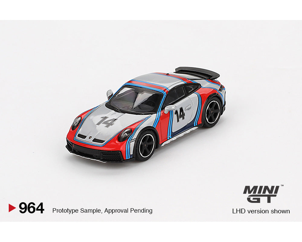 MINI GT 1:64 Porsche 911 Dakar 鈥淩ally 1974鈥?in Ice Grey Metallic