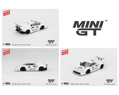 MINI GT 1:64 Lamborghini Countach LB-WORKS 鈥?2024 Tokyo Auto Salon in White