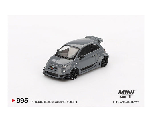 MINIGT 1:64 ABARTH 595 LB-WORKS x Abas Works in Grey