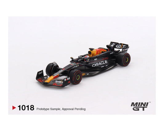 MINI GT 1:64 Oracle Red Bull Racing RB20 #1 Max Verstappen 2024 F1 2024 Bahrain GP Winner