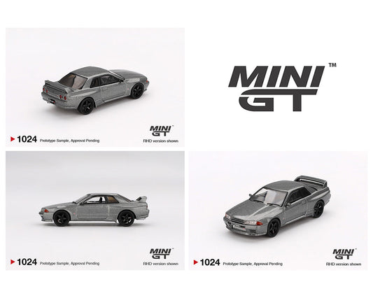 MINI GT 1:64 Nissan Skyline GT-R (NISMO BNR32 CRS Version) in Dark Metal Gray