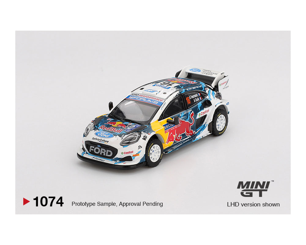 MINI GT 1:64 Ford Puma Rally1 #16 M-Sport Ford WRT 2024 Rally Finland 3rd Place