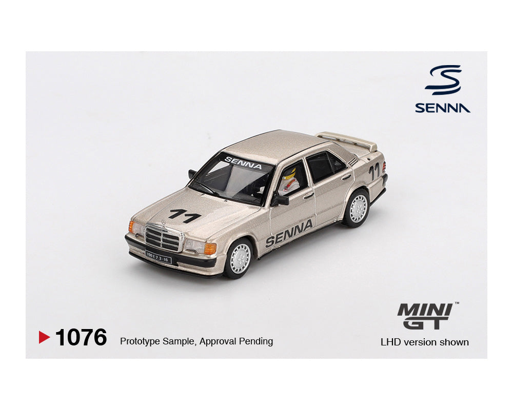 *PREORDER* MINI GT 1:64 Mercedes-Benz 190 E 2.3-16 #11 Ayrton Senna 1984 N眉rburgring Race of Champions w/ Figure