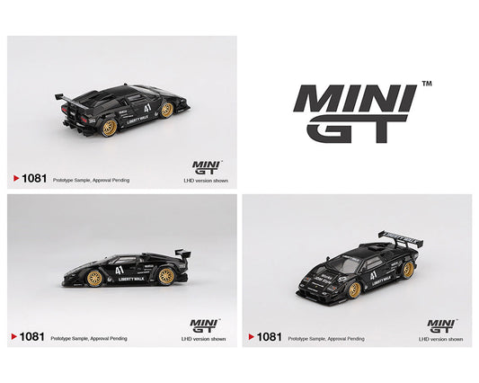 MINI GT 1:64 Lamborghini Countach LB-WORKS in Black