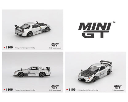MINI GT 1:64 Mazda RX-7 RE-Amemiya - Silver Metallic