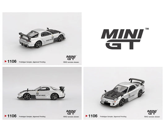 MINI GT 1:64 Mazda RX-7 RE-Amemiya - Silver Metallic