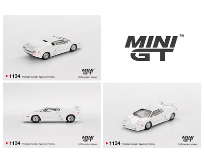 MINI GT 1:64 Lamborghini Countach 25th Anniversary in White