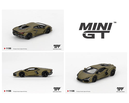 *PREORDER* MINIGT 1:64 Lamborghini Revuelto Verde Gea in Matte Green
