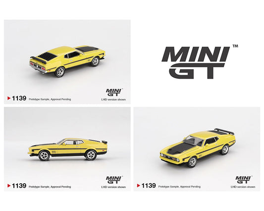 MINI GT 1:64 Ford Mustang Mach1- Grabber Yellow