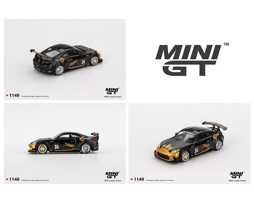 MINI GT 1:64 Toyota GR86 LB Nation 鈥?Black/Gold