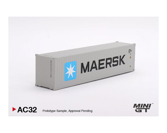 MINIGT 1:64 Dry Container 40鈥?鈥淢AERSK鈥?Edition