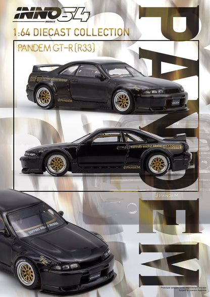 INNO64 1:64 Nissan Skyline GT-R (BCNR33) PANDEM in Black