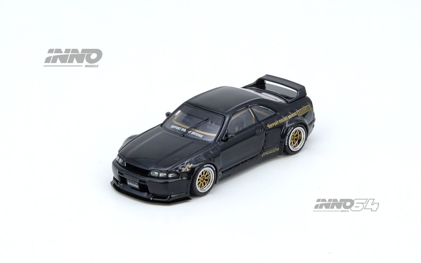 INNO64 1:64 Nissan Skyline GT-R (BCNR33) PANDEM in Black