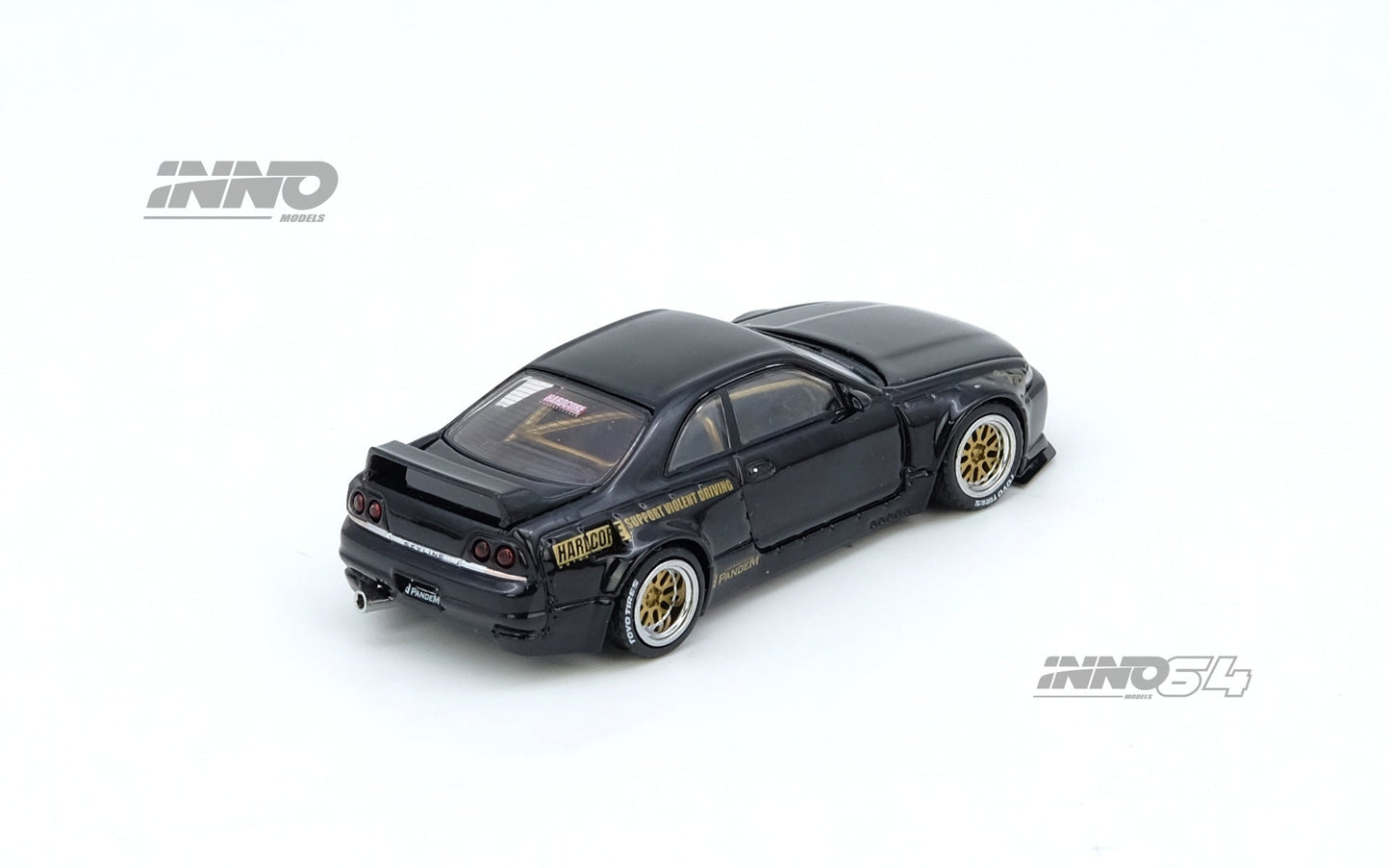 INNO64 1:64 Nissan Skyline GT-R (BCNR33) PANDEM in Black