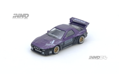 INNO64 1:64 Mazda RX-7 (FC3S) "PANDEM ROCKET BUNNY" in Purple