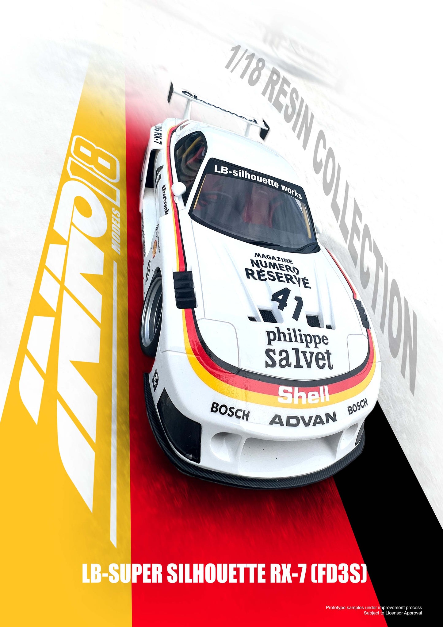 INNO Models 1/18 Mazda RX-7 (FD3S) Super Silhouette LBWK in White