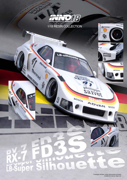 INNO Models 1/18 Mazda RX-7 (FD3S) Super Silhouette LBWK in White