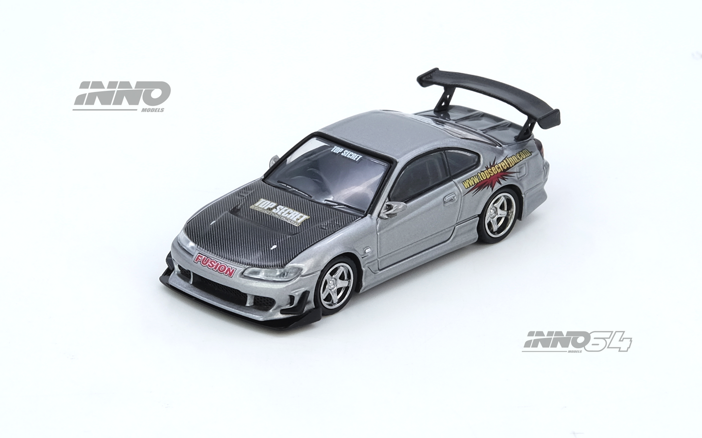 INNO64 1:64 Nissan Silvia (S15) TOP SECRET in Silver