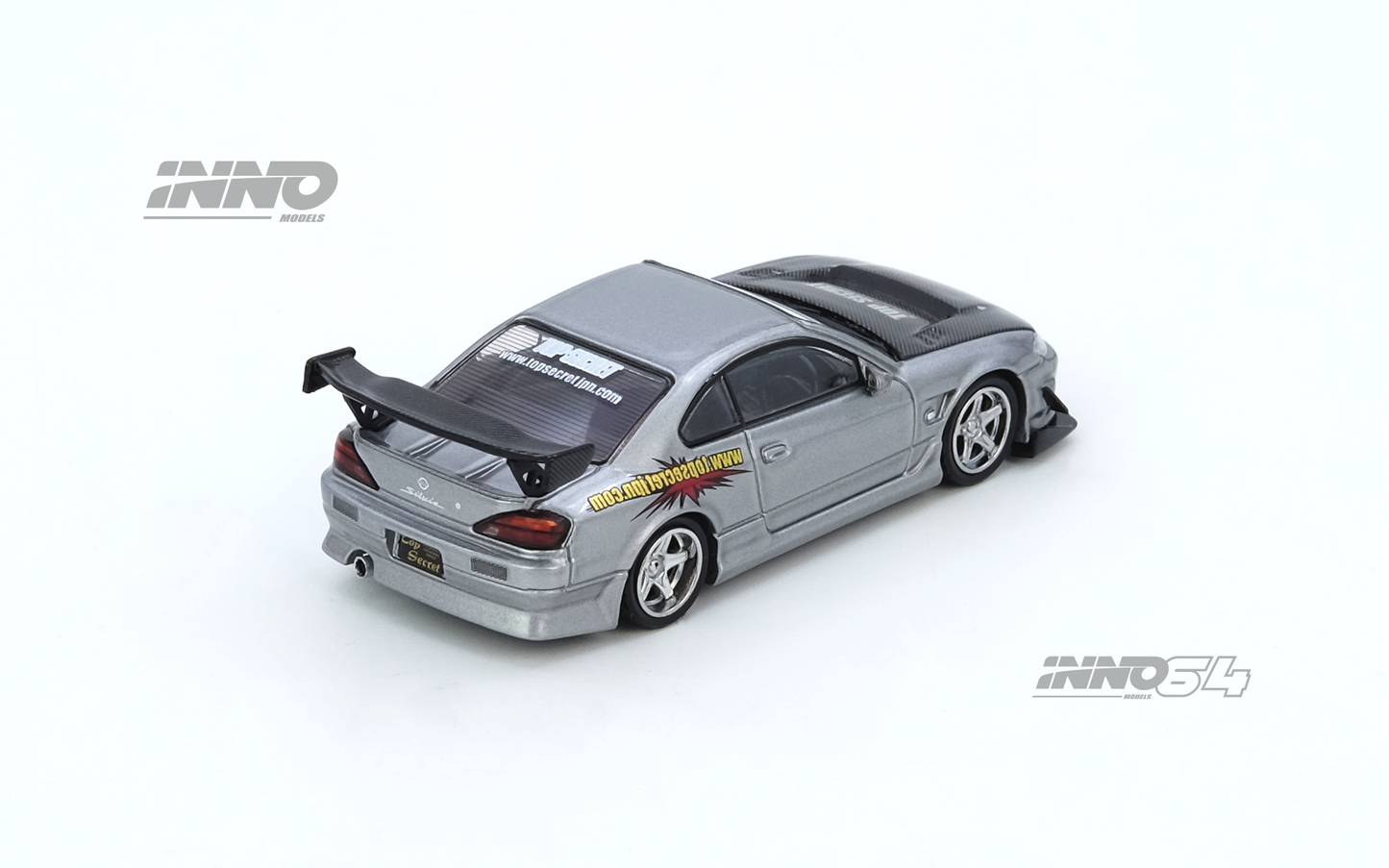 INNO64 1:64 Nissan Silvia (S15) TOP SECRET in Silver