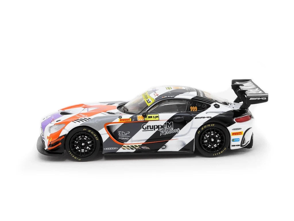 Tarmac Works 1:64 Mercedes-AMG GT3 Macau GT Cup - FIA GT World Cup 2017 #999 3rd Place - Give an Hour/320 Changes Direction Special Charity Edition