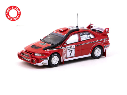 Tarmac Works 1:64 Mitsubishi Lancer Evolution 6.5, Safari Rally 2001 Winner, Tommi M盲kinen / Risto Mannisenm盲ki