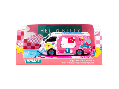 Tarmac Works 1:64 Toyota Hiace Widebody Hello Kitty Capsule Summer Festival