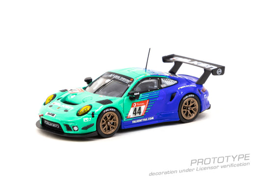 Tarmac Works 1:64 Porsche 911 GT3 R, N眉rburgring 24h 2019, K. Bachler / J. Bergmeister / M. Ragginger / D. Werner