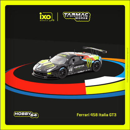 Tarmac Works 1:64 Ferrari 458 Italia GT3, Blancpain Endurance Series 2012 鈥?MONZA, V. Rossi / A. Salucci / A.Ceccato