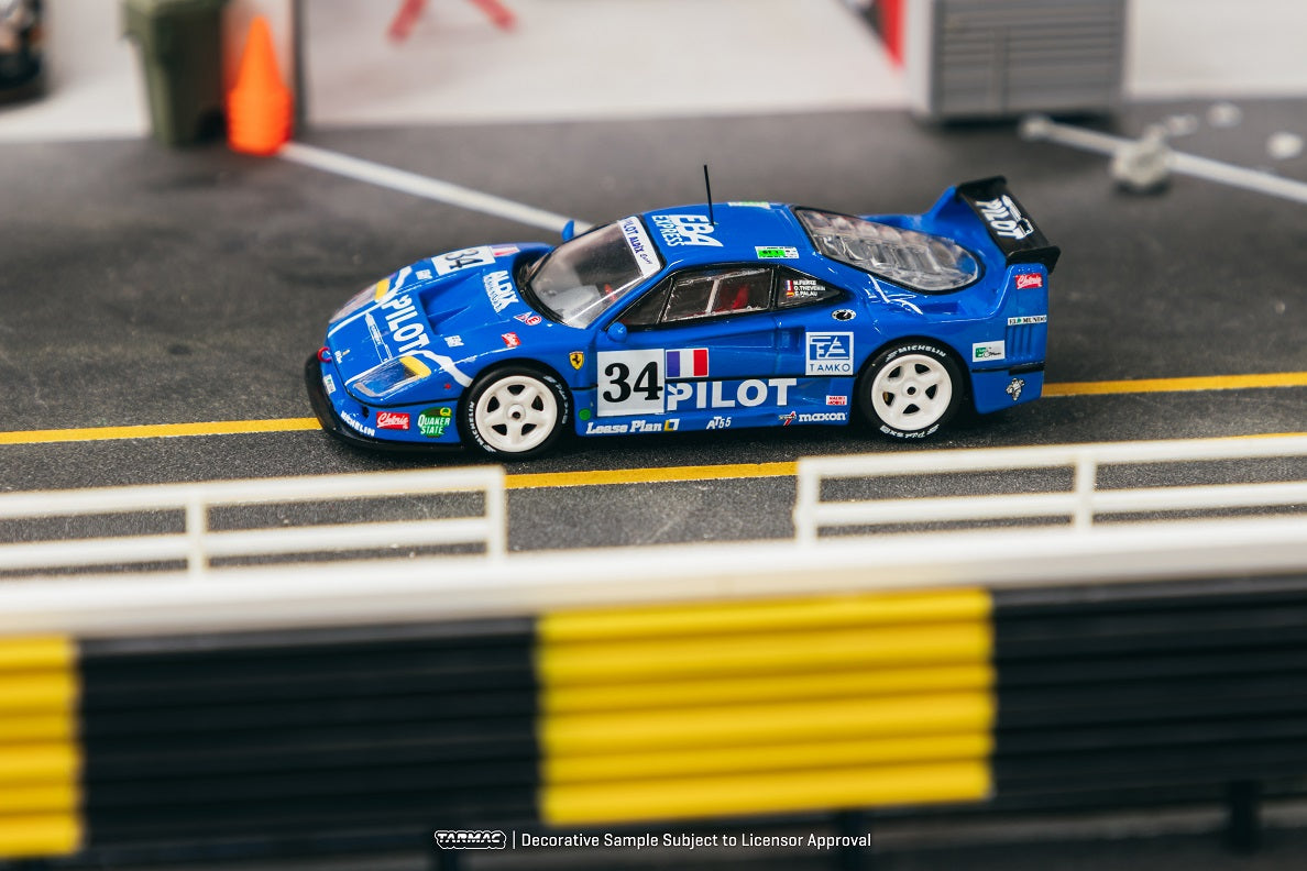 Tarmac Works 1:64 Ferrari F40 LM, 24h of Le Mans 1995, M. Fert茅 / O. Th茅venin / C. Palau