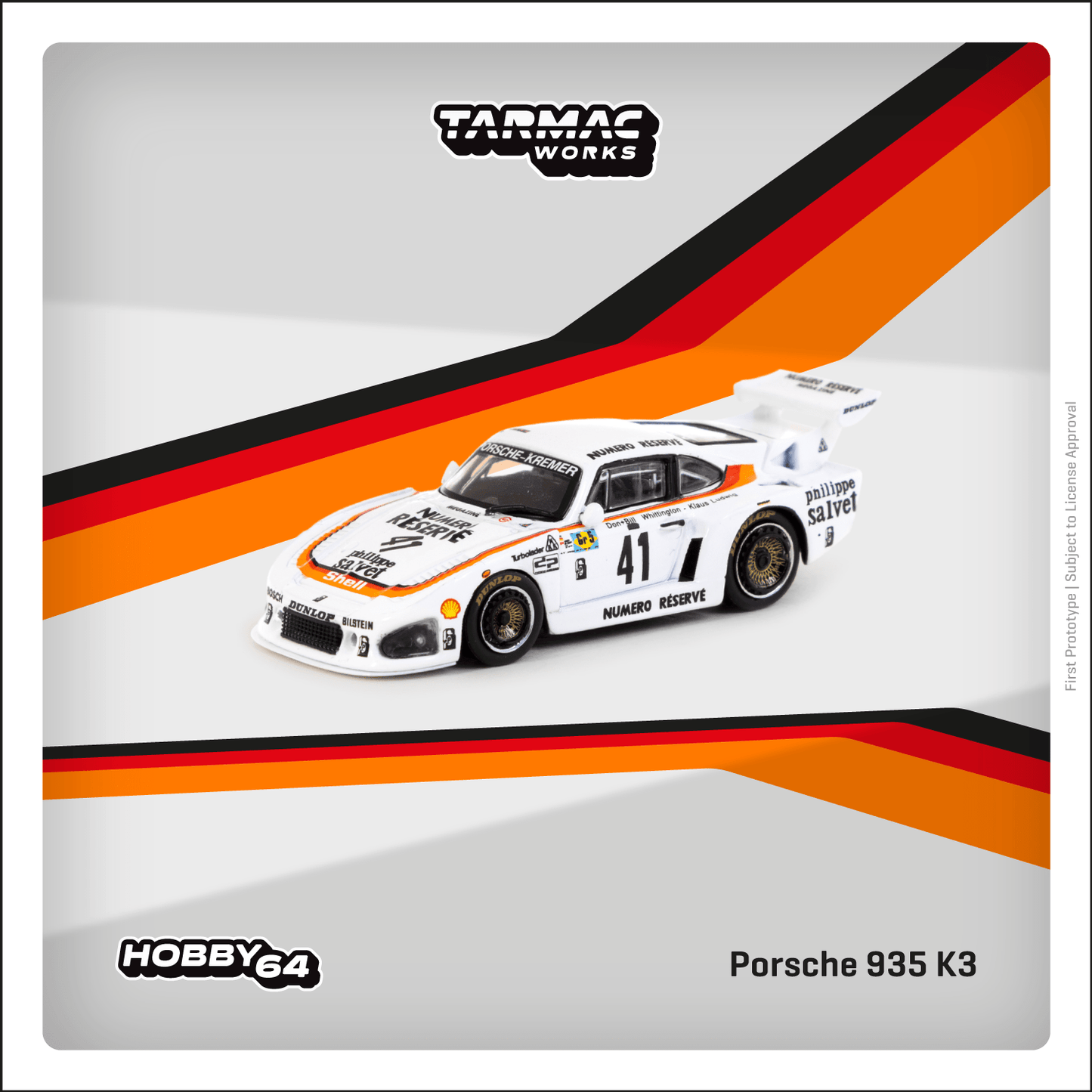 Tarmac Works 1:64 Porsche 935 K3, 24h of Le Mans 1979 鈥?Winner, K. Ludwig / D. Whittington / B. Whittington