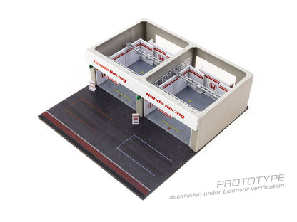 Tarmac Works 1:64 Pit Garage Diorama, Honda Racing