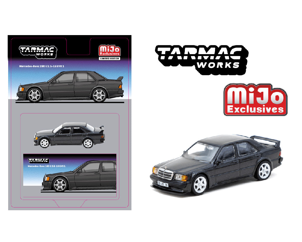 Tarmac Works 1:64 Mercedes-Benz 190 E 2.5-16 EVO 1 in Black