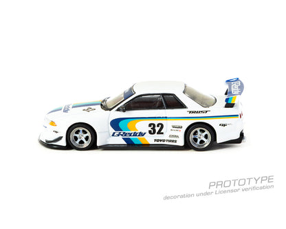 Tarmac Works 1:64 Nissan Skyline GT-R (R32) Widebody Jonsibal Designworks & Greddy Special Limited Edition in White