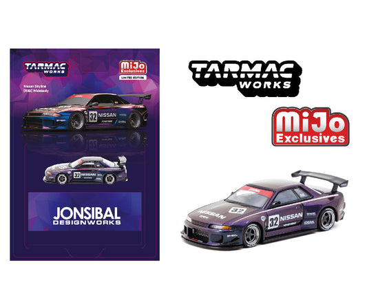 Tarmac Works 1:64 Nissan Skyline (R32) Widebody Jonsibal in Midnight Purple