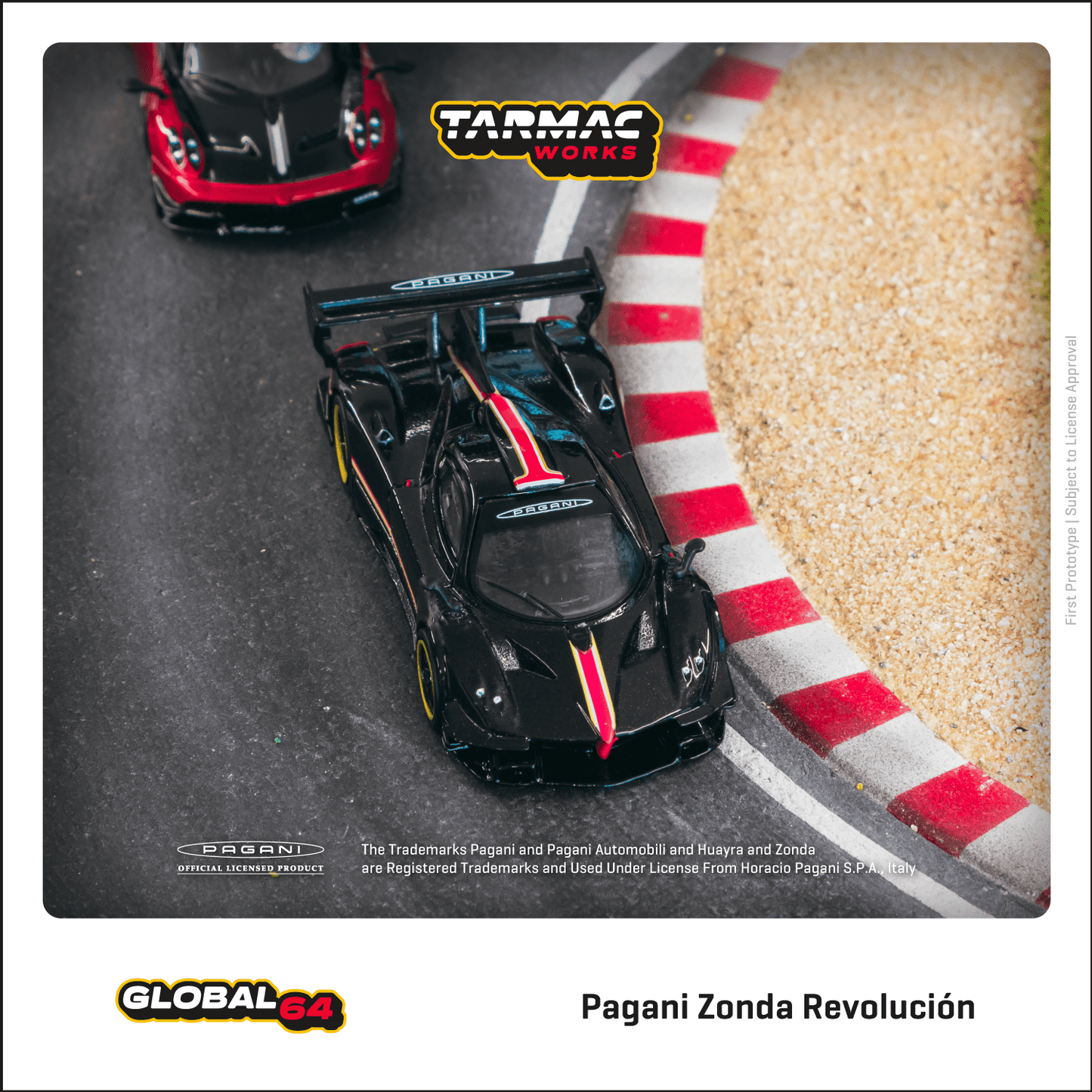 Tarmac Works 1:64 Pagani Zonda Revoluci贸n Nero Oro