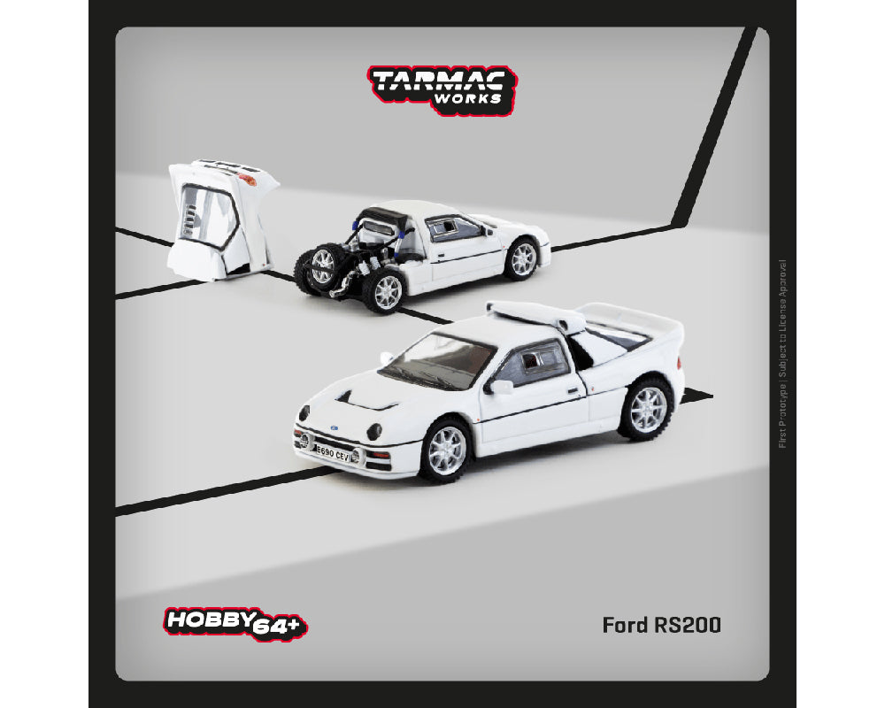 Tarmac Works 1:64 Ford RS200 in White